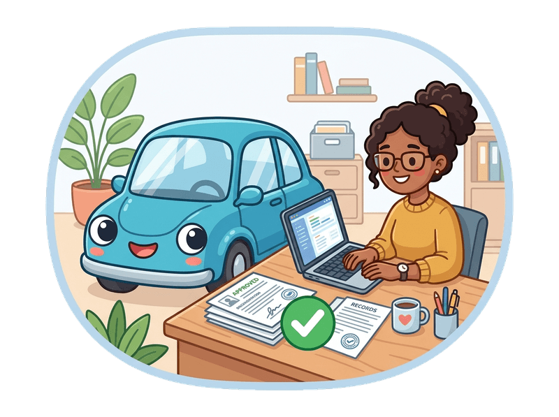 Illustration of dvla notification service service by Scrap Car Crystal Palace